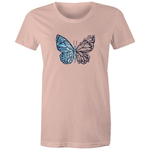 Women's Crystal Butterfly T-shirt