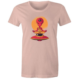 Women's Meditating Alien T-shirt