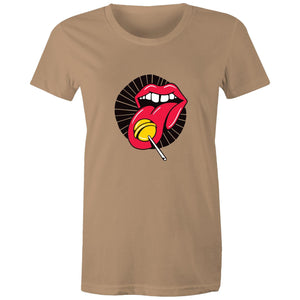 Women's Lollipop Lips T-shirt - The Hippie House