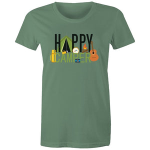 Women's Happy Camper Camping T-shirt