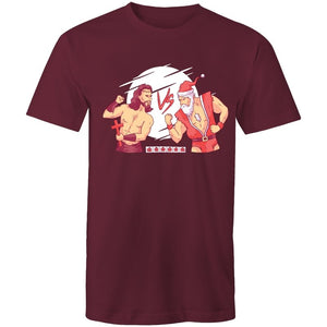 Men's Funny Jesus VS Santa T-shirt