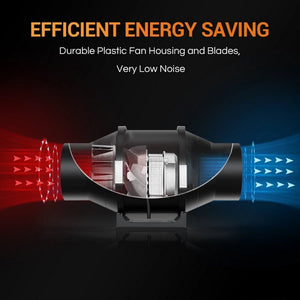 4 Inch Grow Tent Fan Combo