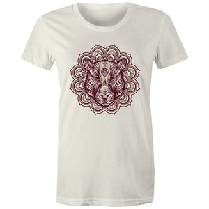 Women's Mandala Lotus Jaguar T-shirt