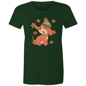 Women's Cute Spring Puppy T-shirt