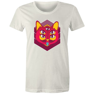 Women's Psychedelic Cat T-shirt