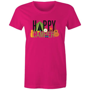 Women's Happy Camper Camping T-shirt