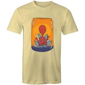 Men's Meditating Alien Lotus T-shirt