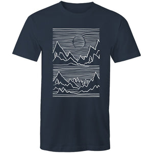 Men's Abstract Mountain Top T-shirt