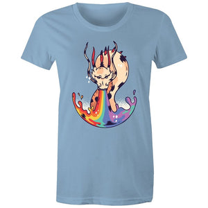 Women's Dragon Rainbow Fire T-shirt