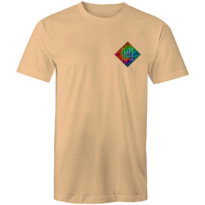 Men's Tie Dye Hippie House Pocket T-Shirt