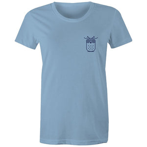 Women's Awake Owl Pocket T-shirt