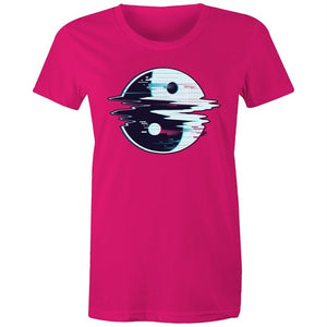 Women's Glitching Yin Yang T-shirt