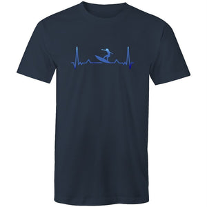 Men's Surfing Heart-Beat T-shirt