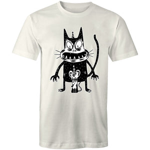 Men's Angry Cat Birthday Printed T-shirt