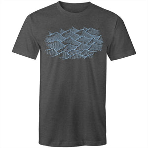 Men's Abstract Mountain Waves T-shirt