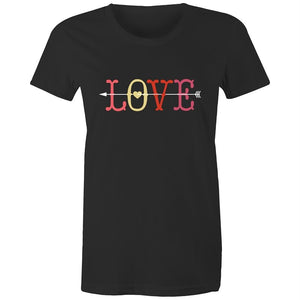 Women's Love With Cupid Arrow T-shirt
