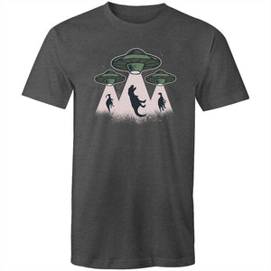 Men's Alien Dinosaur Abduction T-shirt