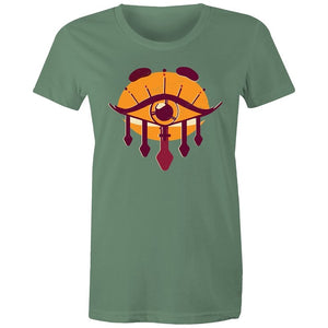 Women's Orange All Seeing Eye T-shirt
