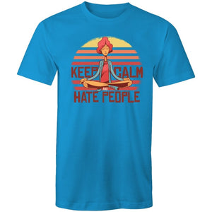 Men's Funny Keep Calm And Hate People T-shirt