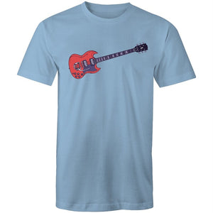 Men's Red Guitar T-shirt