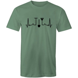 Men's Gardening Heart-Beat T-shirt