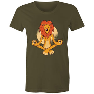 Women's Meditating Lion T-shirt