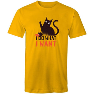 Men's Funny I Do What I Want Cat T-shirt