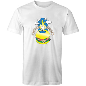 Men's Cartoon Burger Tooth T-shirt