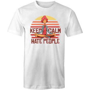 Men's Funny Keep Calm And Hate People T-shirt