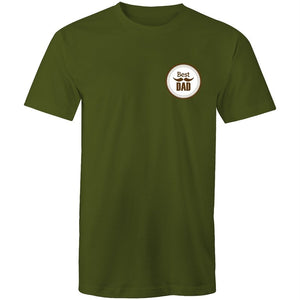Men's Best Dad Badge T-shirt