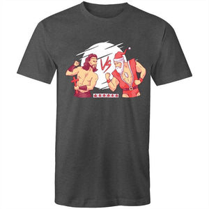 Men's Funny Jesus VS Santa T-shirt