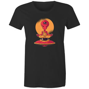 Women's Meditating Alien T-shirt
