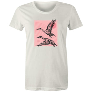 Women's Hand Drawn Ducks T-shirt
