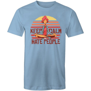 Men's Funny Keep Calm And Hate People T-shirt