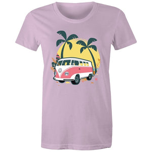 Women's Beach Kombi Van T-shirt