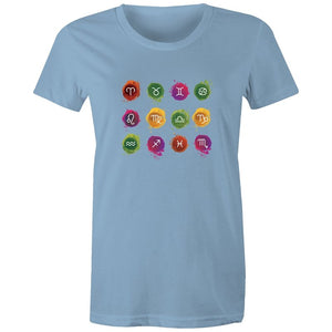 Women's Horoscope Badge T-shirt