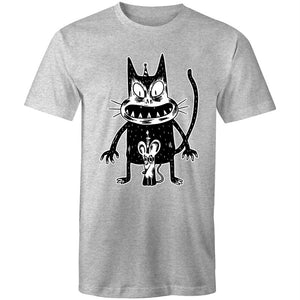 Men's Angry Cat Birthday Printed T-shirt