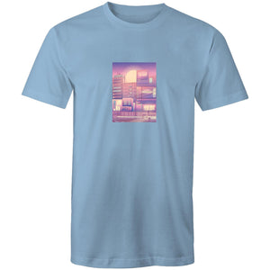 Men's Vaporwave City T-shirt - The Hippie House
