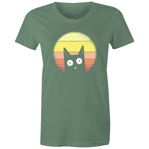 Women's Curious Cat T-shirt