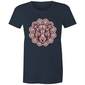 Women's Mandala Lotus Jaguar T-shirt