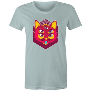 Women's Psychedelic Cat T-shirt