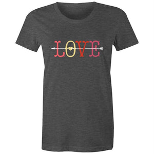 Women's Love With Cupid Arrow T-shirt