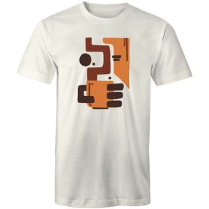 Men's Abstract Coffee T-shirt