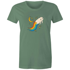 Women's Rainbow Cat T-shirt