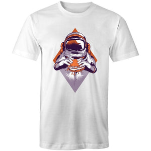 Men's Burger Eating Astronaut T-shirt