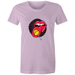 Women's Lollipop Lips T-shirt - The Hippie House