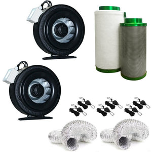 6 Inch Grow Tent Ventilation System With Centrifugal Fans