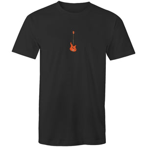Men's Orange Guitar T-shirt