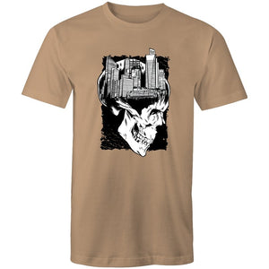 Men's City Skull Creative T-shirt