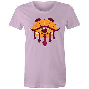 Women's Orange All Seeing Eye T-shirt